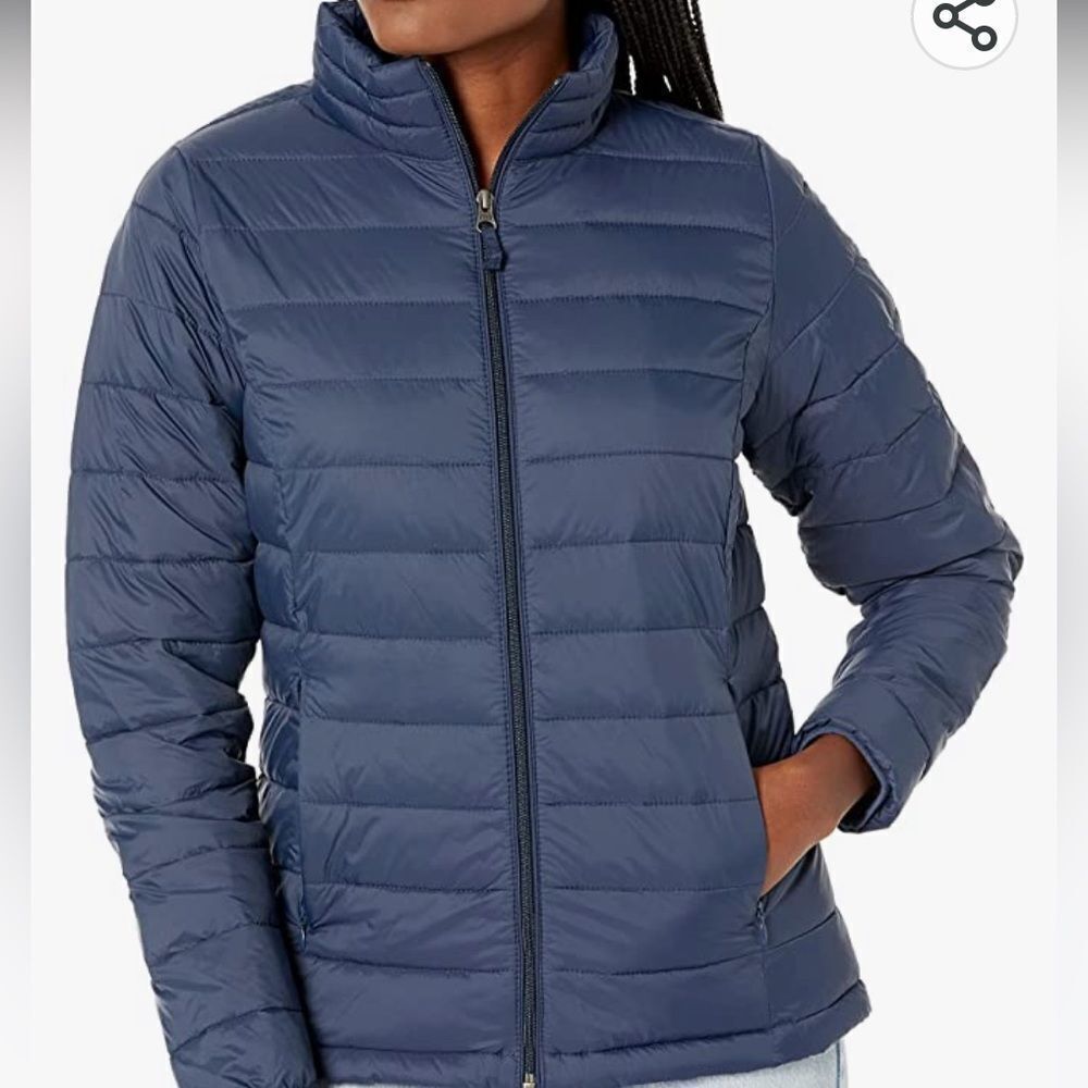 Vipost Women's Lightweight Long-Sleeve Water-Resistant Puffer Jacket Cyon M Nwt